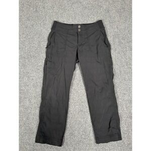 Athleta Trekkie North Jogger Pants Womens 0 Black Cargo Nylon Zip Pockets 22"
